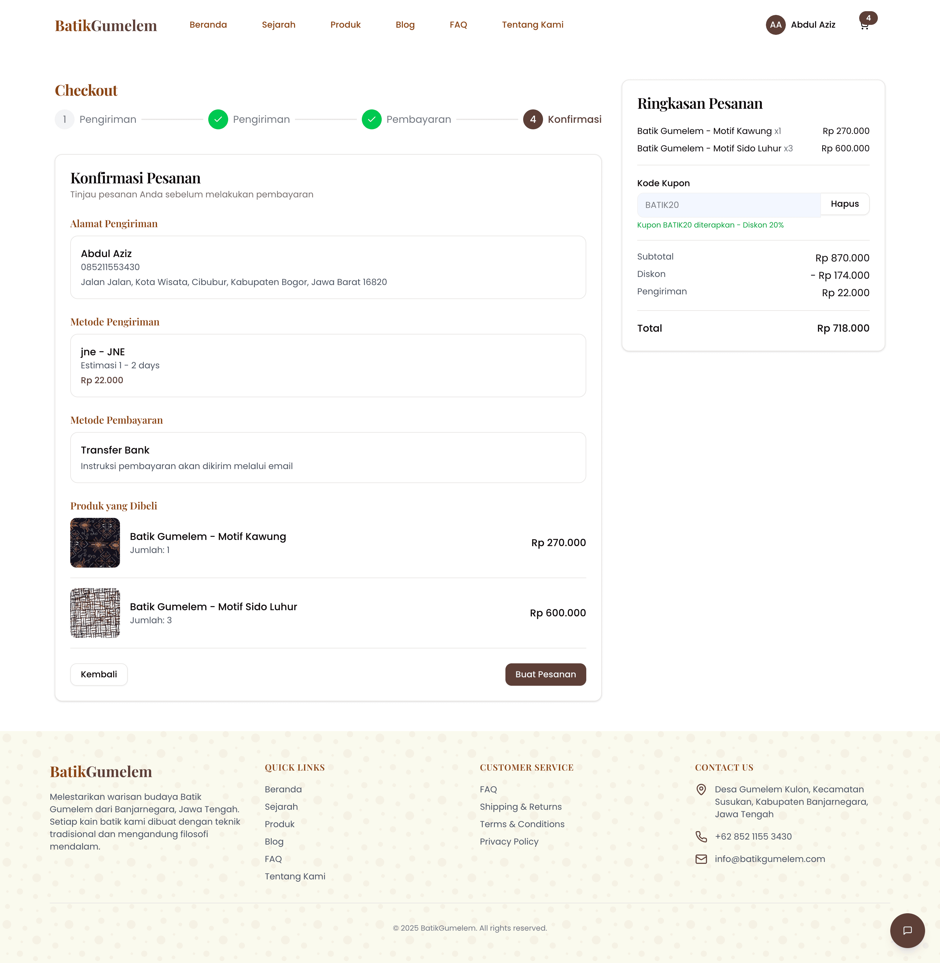 Batik Gumelem — Advanced E-Commerce Ecosystem visualization 9