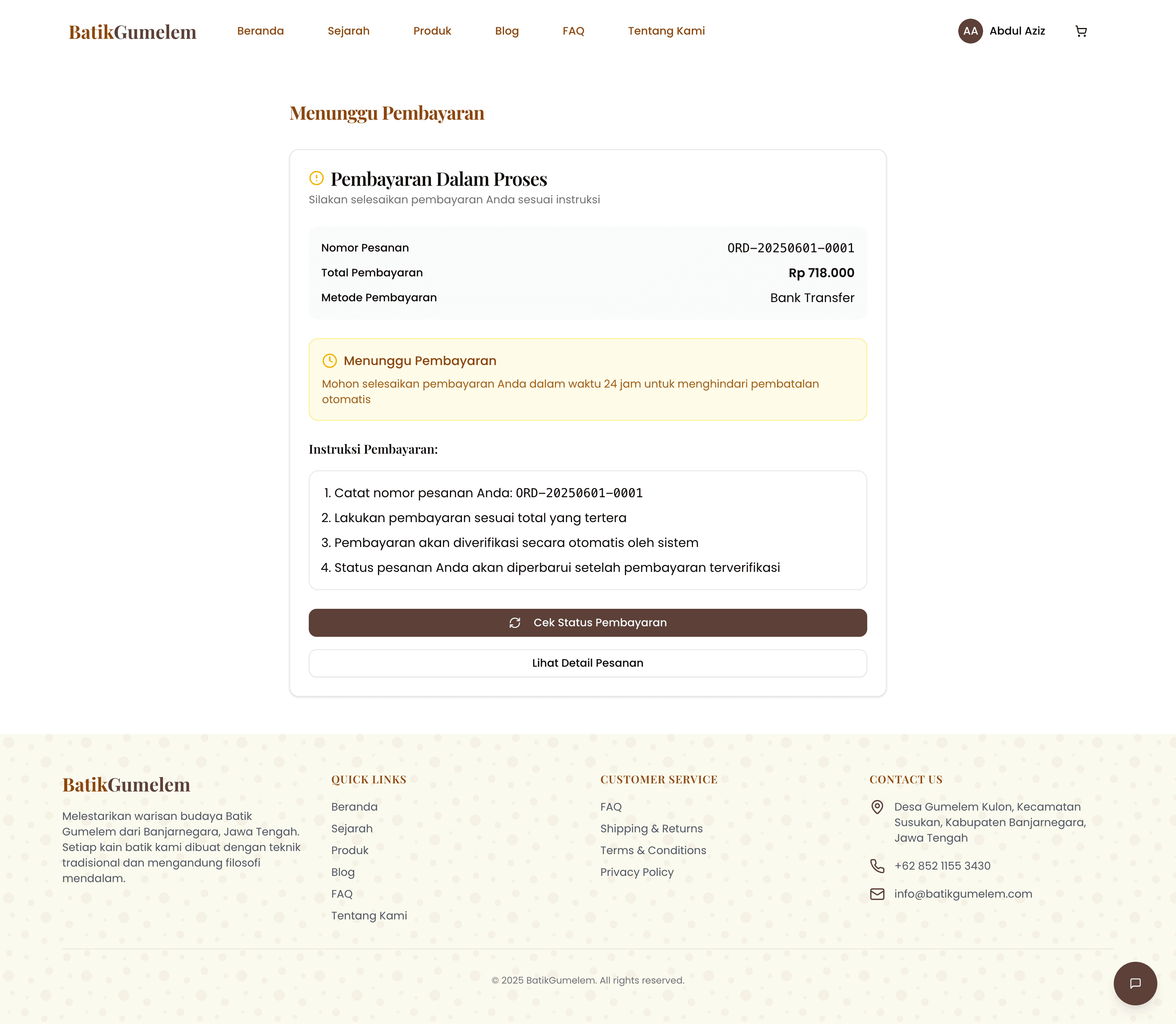 Batik Gumelem — Advanced E-Commerce Ecosystem visualization 10